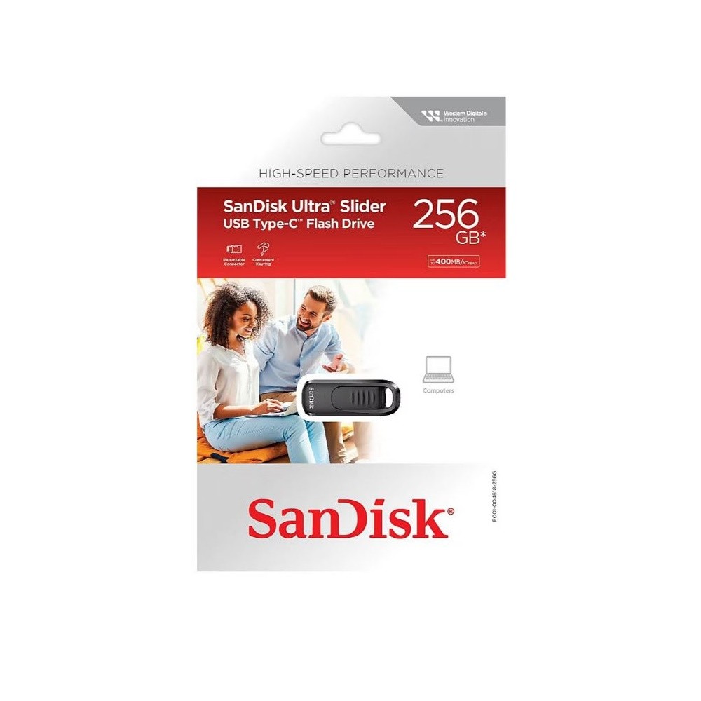 SanDisk 256GB Ultra Slider USB Type-C Drive SDCZ480-256G-A16BJ