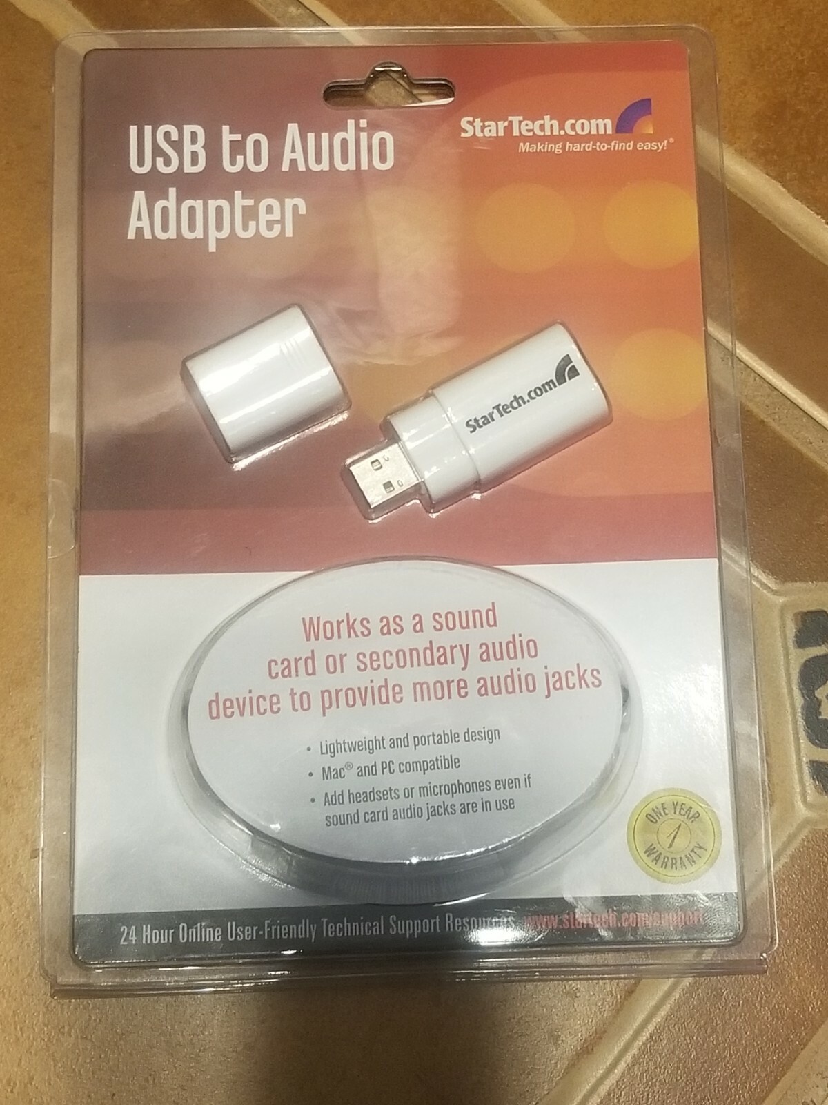 StarTech USB to Stereo Audio Adapter Converter White ICUSBAUDIO
