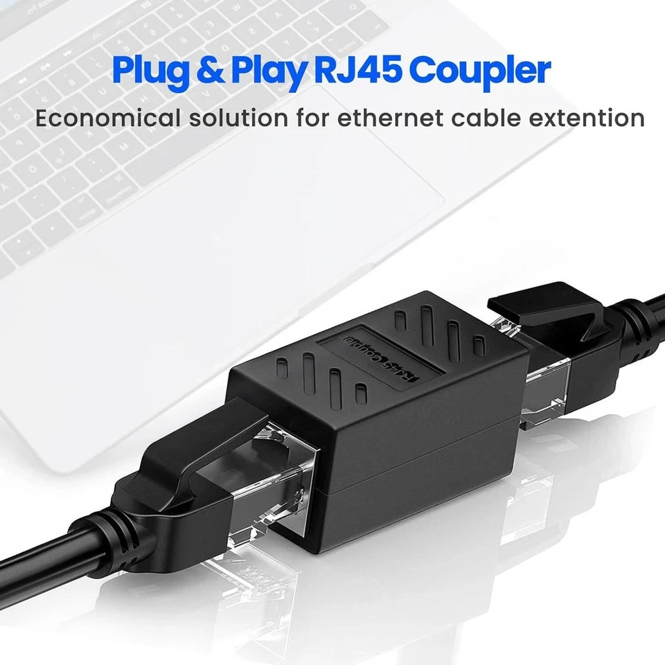 RJ45 Inline Coupler Cat7 Cat6 Cat5e Cat5 Ethernet LAN Network Cable Adapter Lot