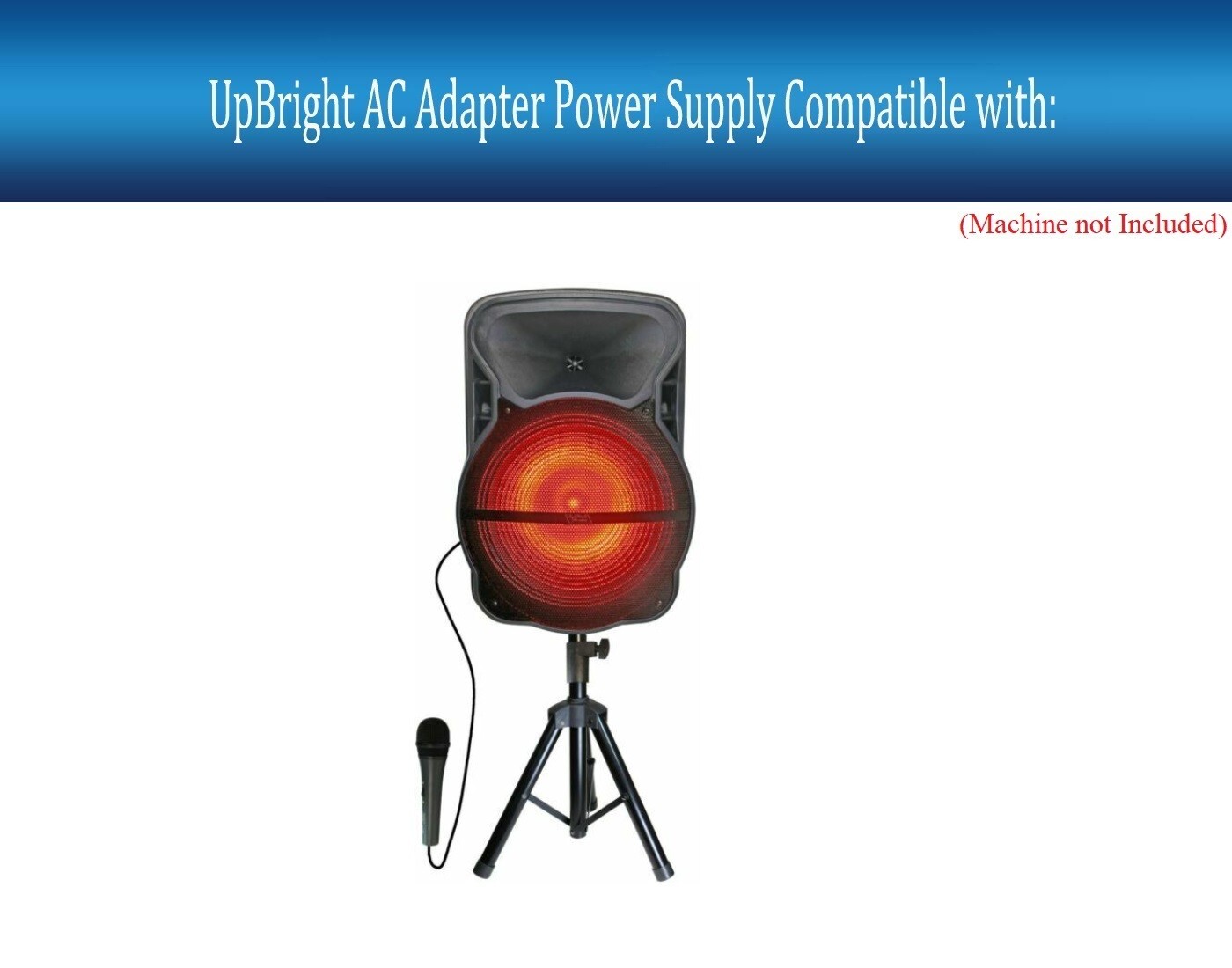 9V AC/DC Adapter For TopTech Audio JET-15 JET15 15″ Portable Bluetooth Speaker
