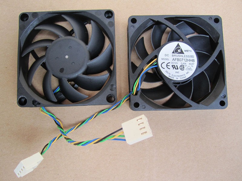 New For Delta 7cm 4 Pin AMD CPU Fan Original AFB0712HHB 0.45A Ball Bearing DC12V