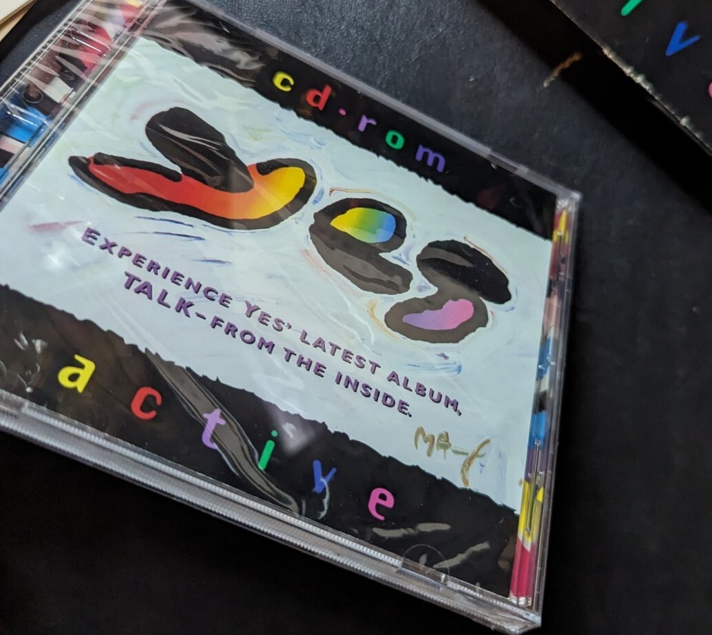 Yes Active CD-ROM Talk Album Mac/PC Software 1994 Sealed + Original Box- Music