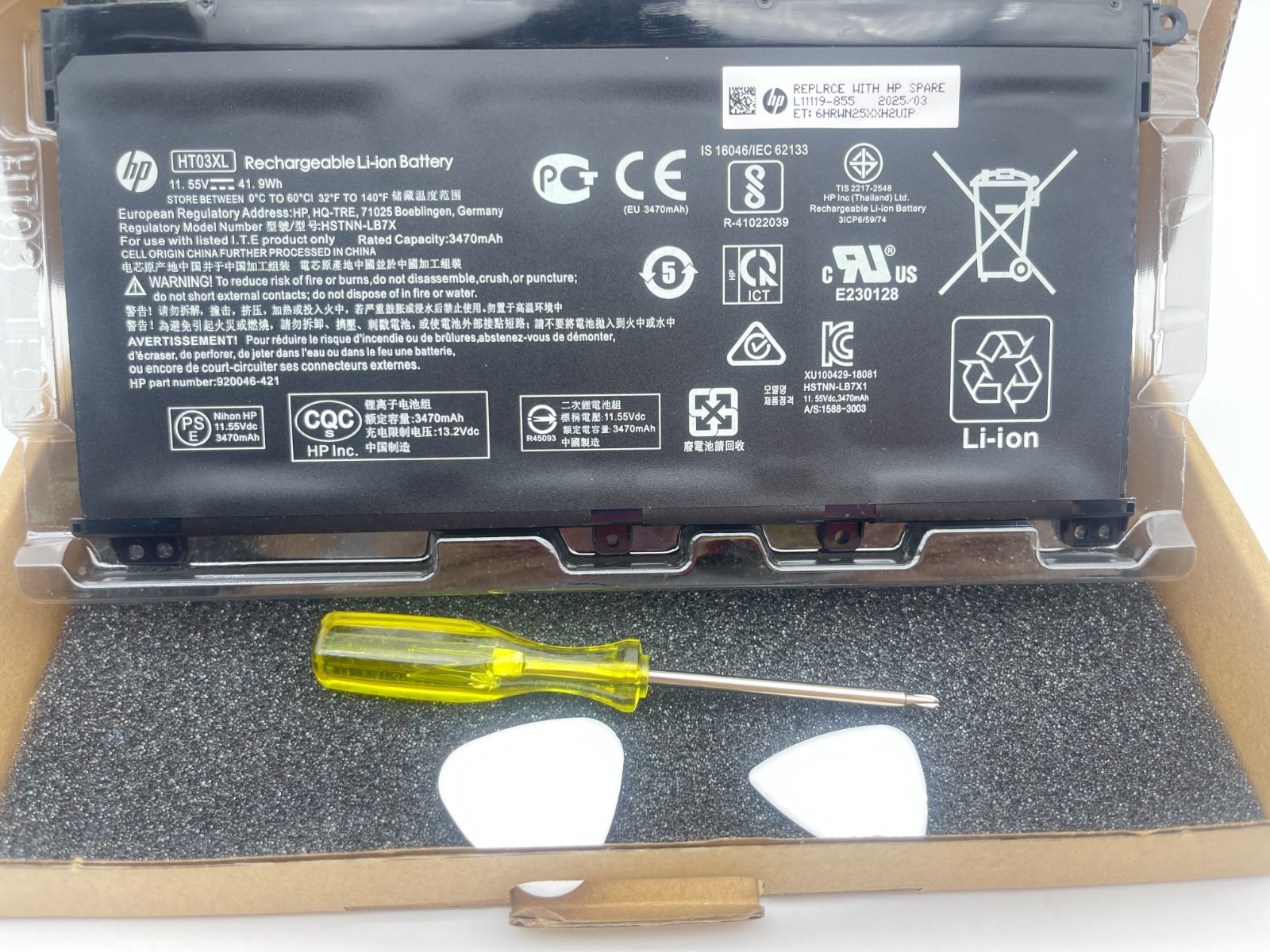 Genuine 41.9Wh HT03XL L11119-855 Battery for HP Pavilion 15-DA 15-DB 15-DW 15-DY