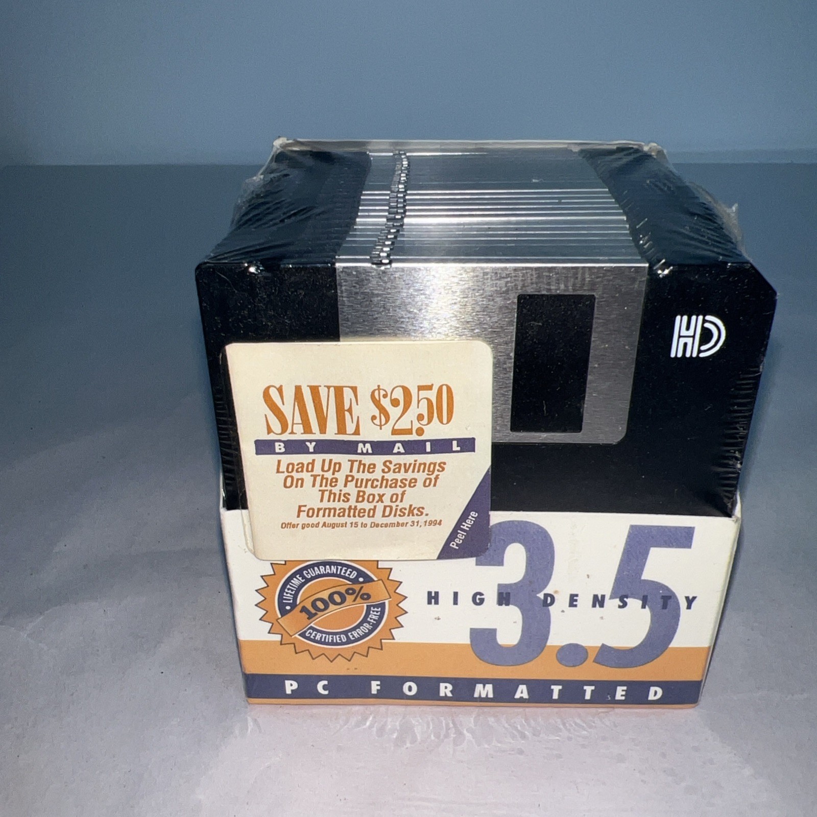 Unbranded 3.5 Inch 1.44 MB Diskettes – Floppy Disk – 25 Ct – New In Package—P