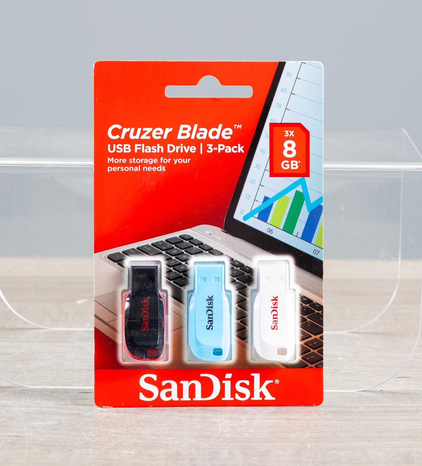 SanDisk Cruzer Blade 8GB 3pk x5 Packs = 15 USB Flash Drives New Bulk Lot!