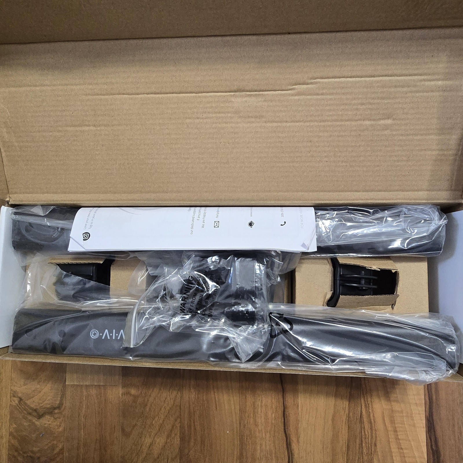 VIVO MOUNT-VW02A Dual Monitor VESA Bracket Mount Arm 75×75 100×100 Black