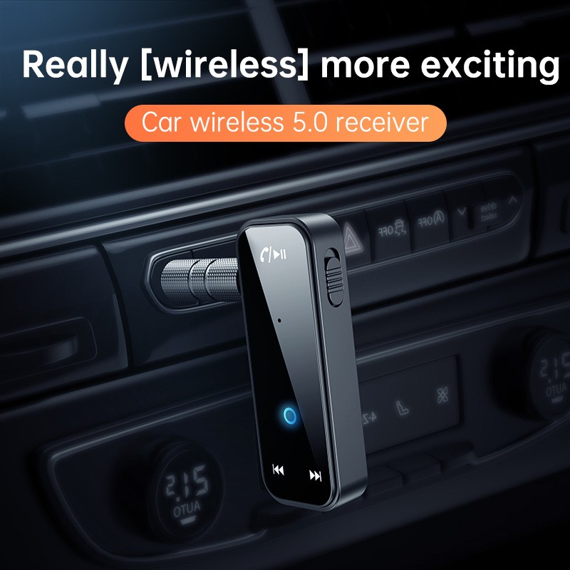 USB Wireless Bluetooth 5.0 Transmitter Receiver 2in1 Audio Adapter 3.5mm Aux Car