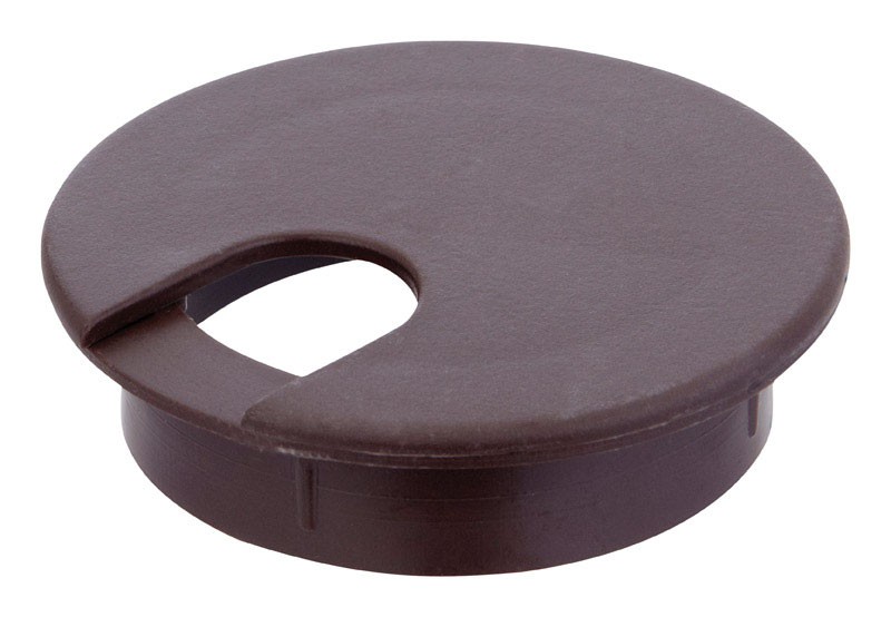 Jandorf 61614 Brown Polystyrene Plastic 2-1/2 in. Cutout Hole Computer Grommet