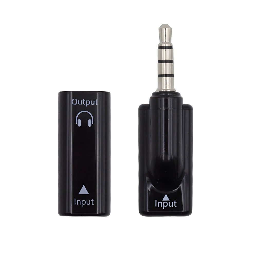 CY 2pcs Type-C USB-C Female to 3.5mm Audio AUX & MIC Sound Card 16bit Adapter
