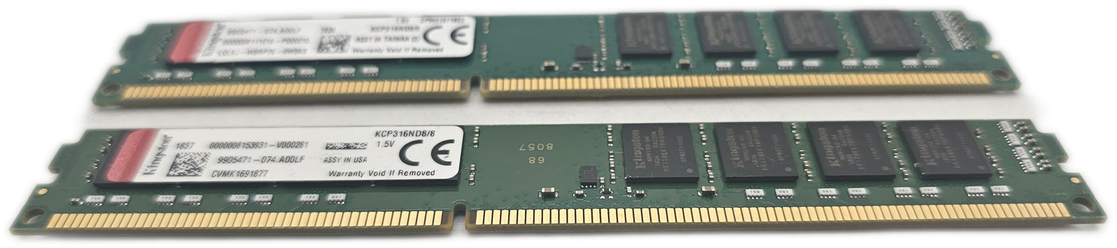 Kingston 8GB PC3-12800U UDIMM 240-Pin Low-Profile Desktop RAM (2x8GB)