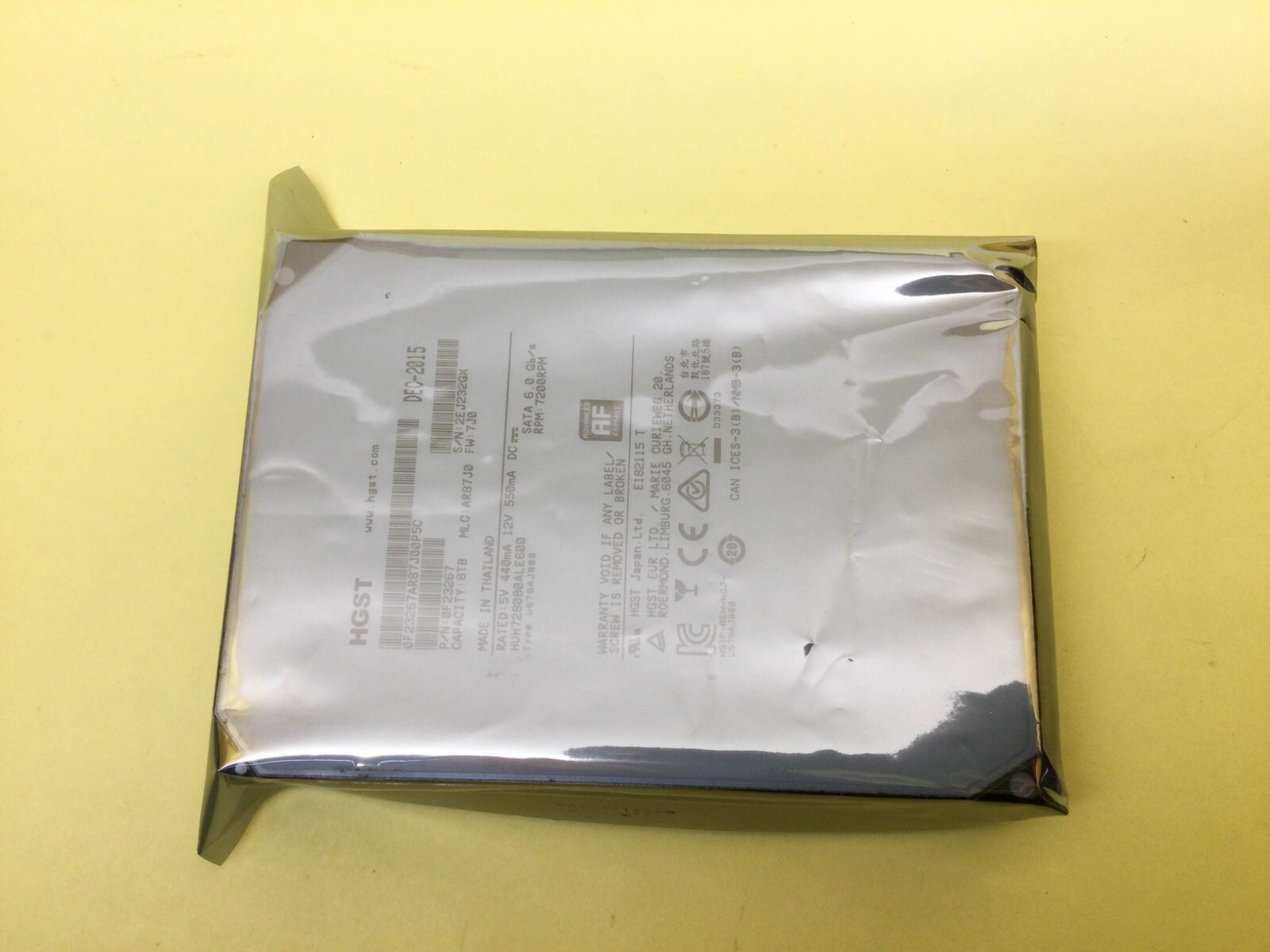 HGST Ultrastar 8TB 7.2K RPM SATA 6Gb/s 3.5″ Enterprise HDD HUH728080ALE600