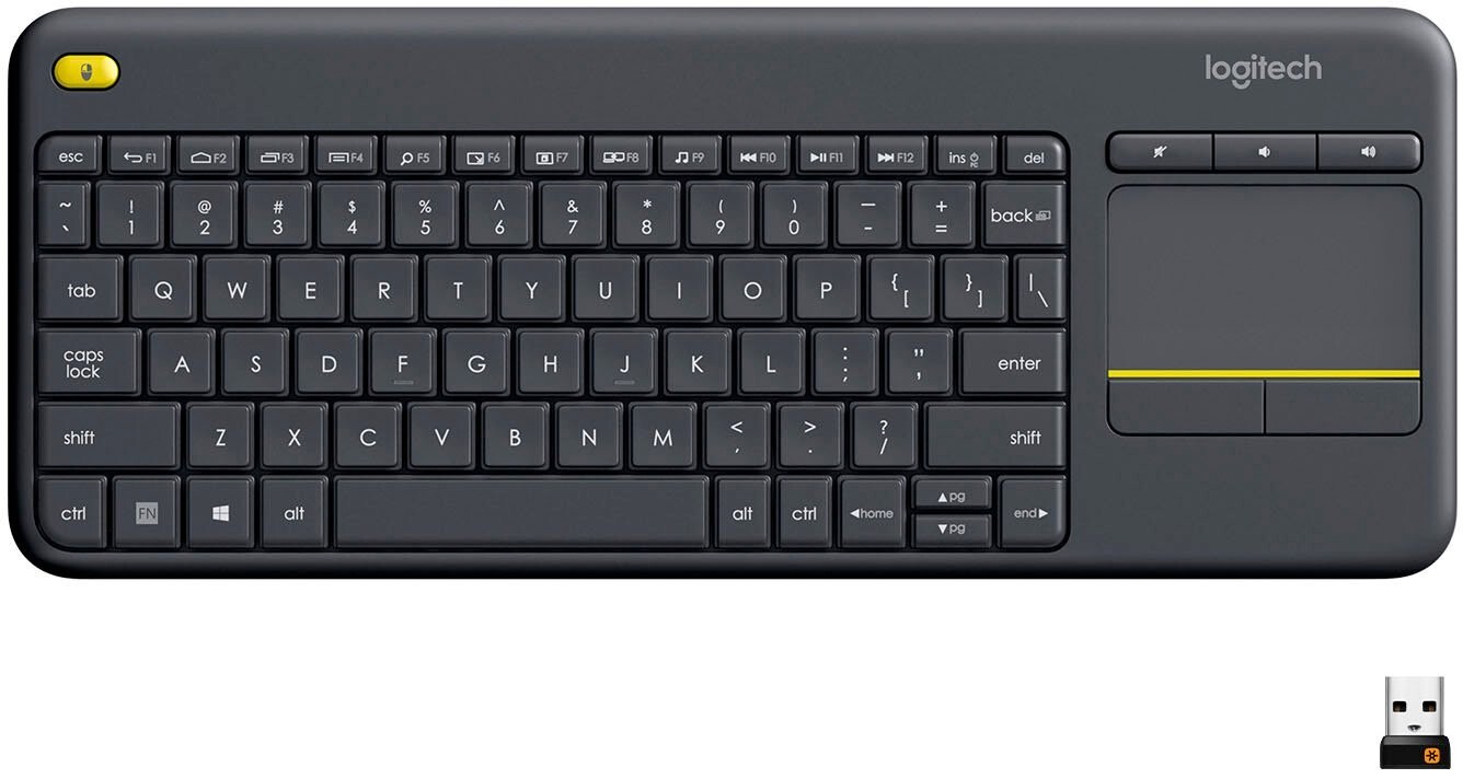 Logitech – K400 Plus TKL Wireless Membrane Keyboard for PC/TV/Laptop/Tablet