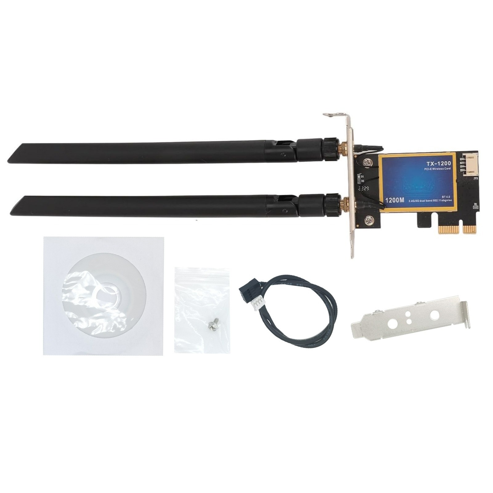 Wireless Network Bluetooth 4.0 Card With 2.4G 300mbps And 5G 867mbps Speeds