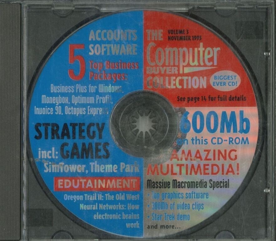 The Computer Buyer Collection Volume 3, November 1995, Vintage Account Software