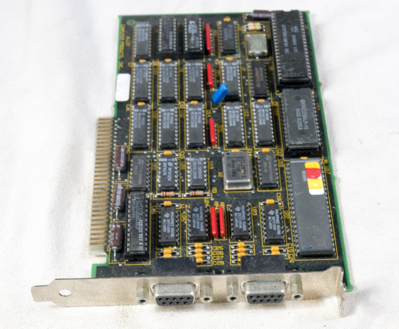 Vintage Alloy Computer Products unknown communications card 8 bit ISA ISAC67