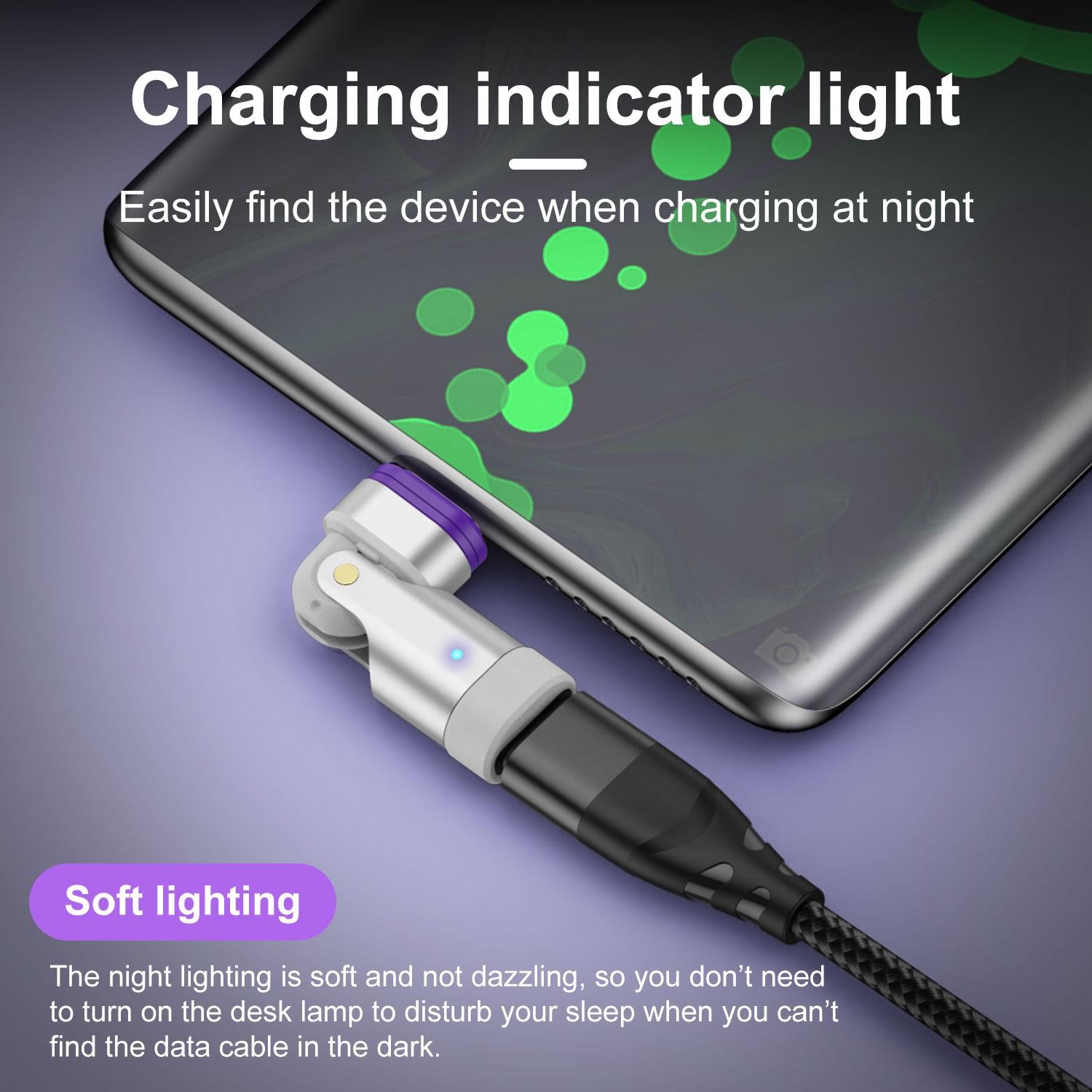 Fast Charging Type-c Converter Uslion 240w Magnetic Usb-c Adapter 180° Rotation¢