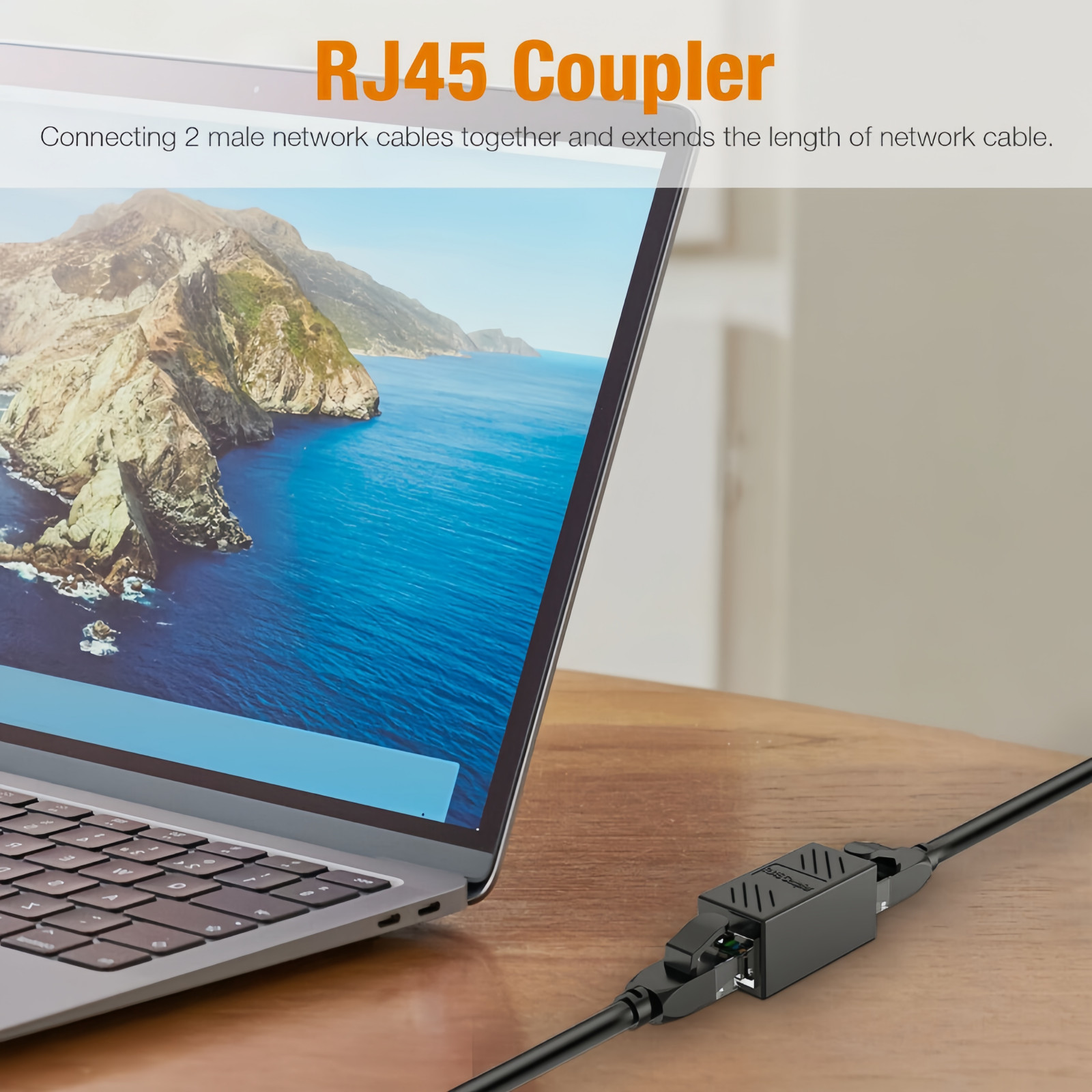 5x RJ45 Inline Coupler Cat7 Cat6 Cat5e Cat5 Ethernet LAN Network Cable Adapter