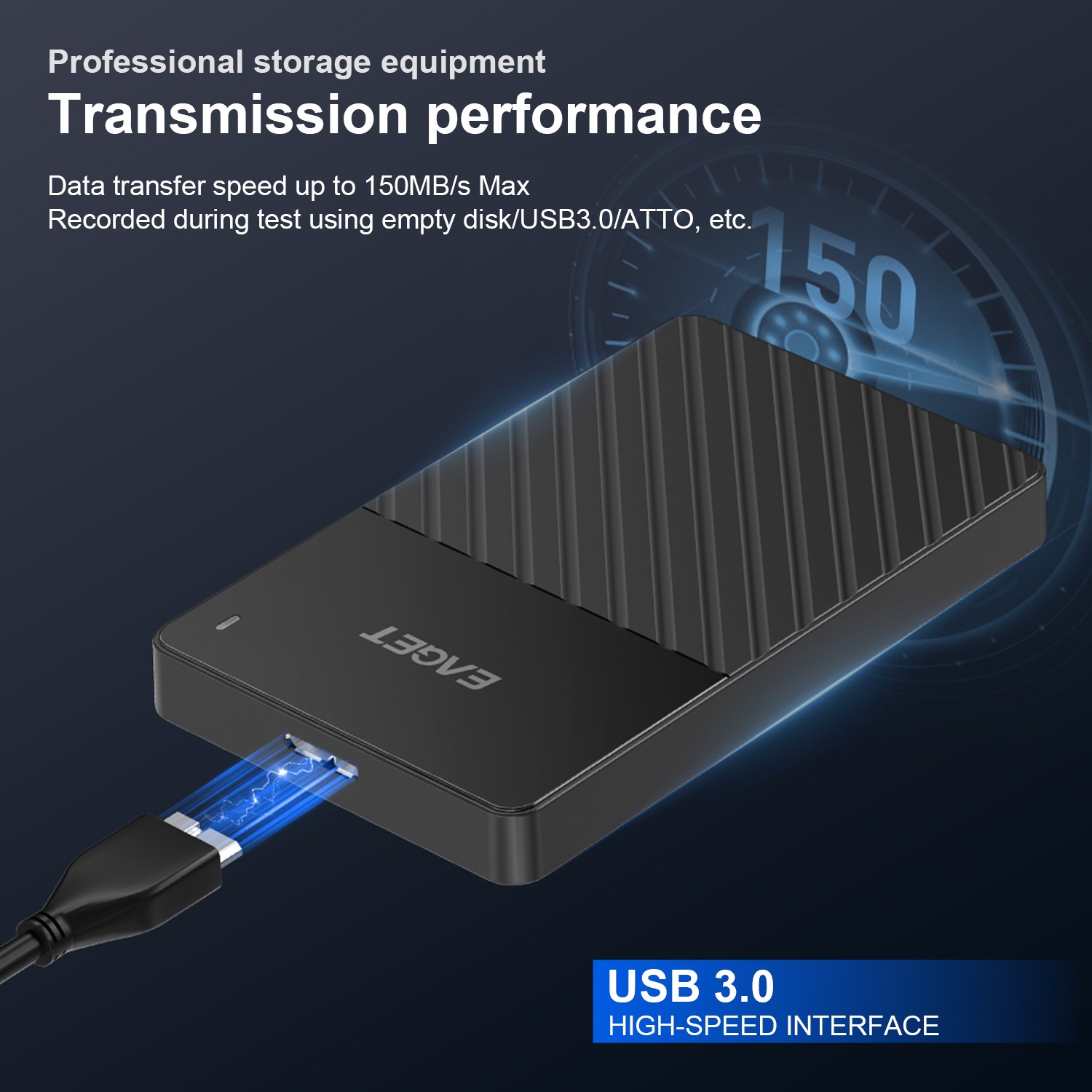EAGET External Hard Disk Drive HDD USB 3.0 500GB 1TB Portable External 2.5″ G20C
