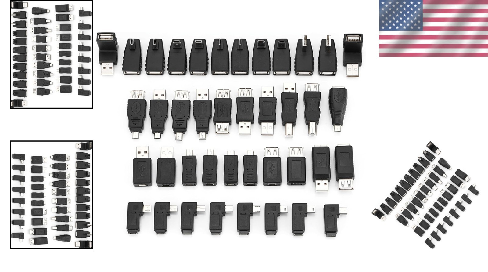 USB Adapter Converter Connectors Set