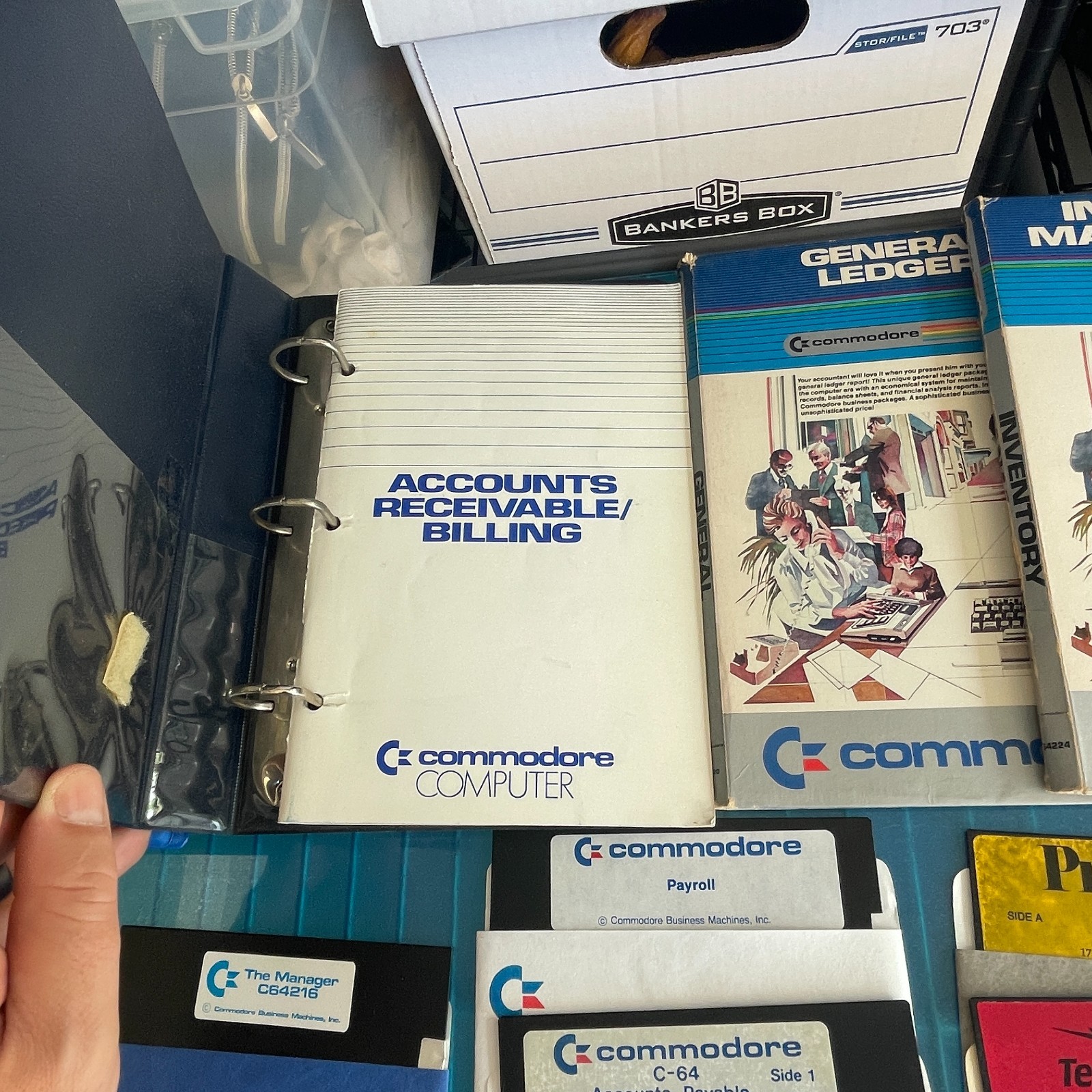 Commodore 64 Business Office Software LOT Floppy Disks Accounting Print FilePro