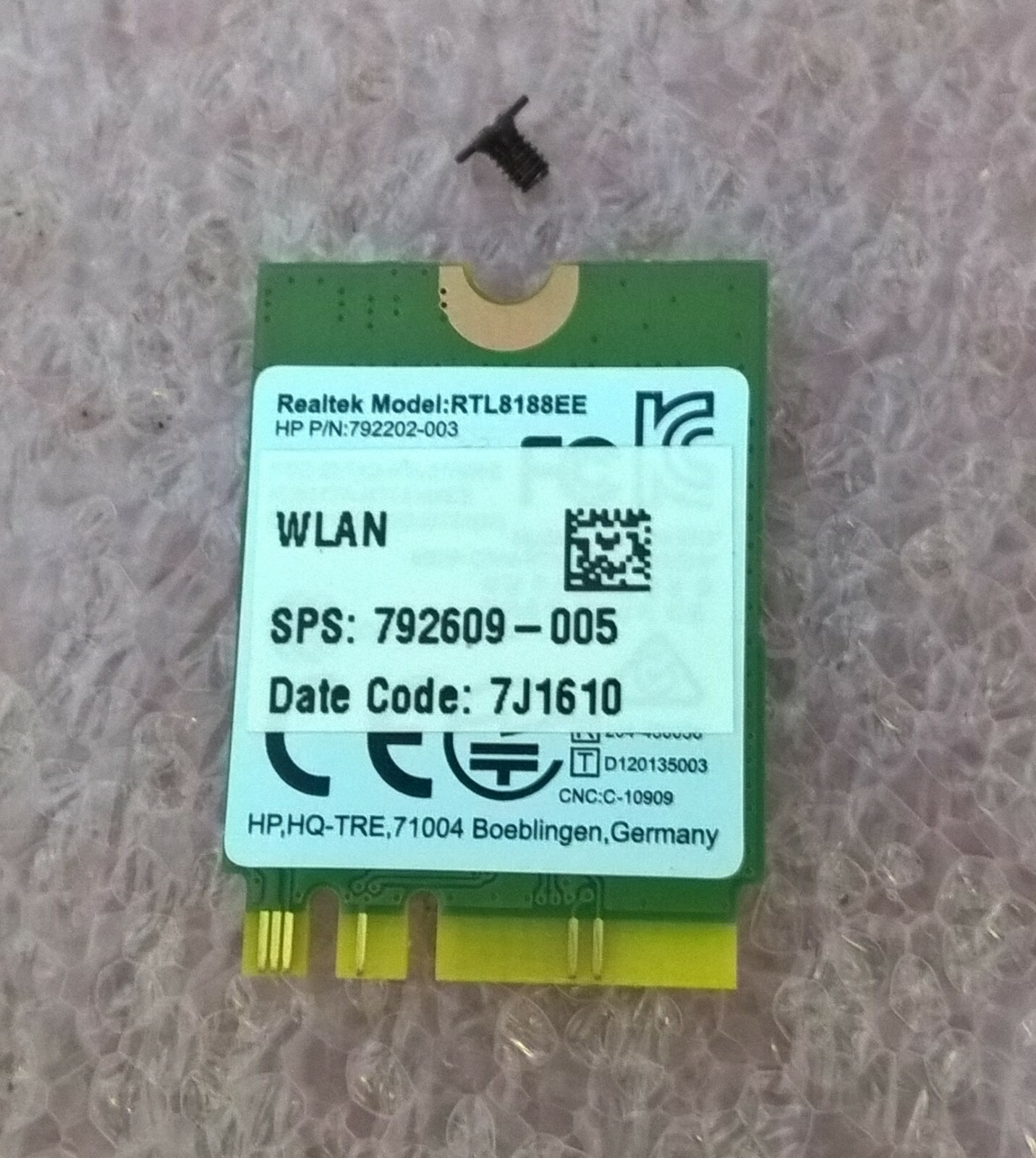 HP 15-AF131DX 15-AC 15-AY 15-BA Wireless Wi-Fi Card RTL8188EE 792609-005