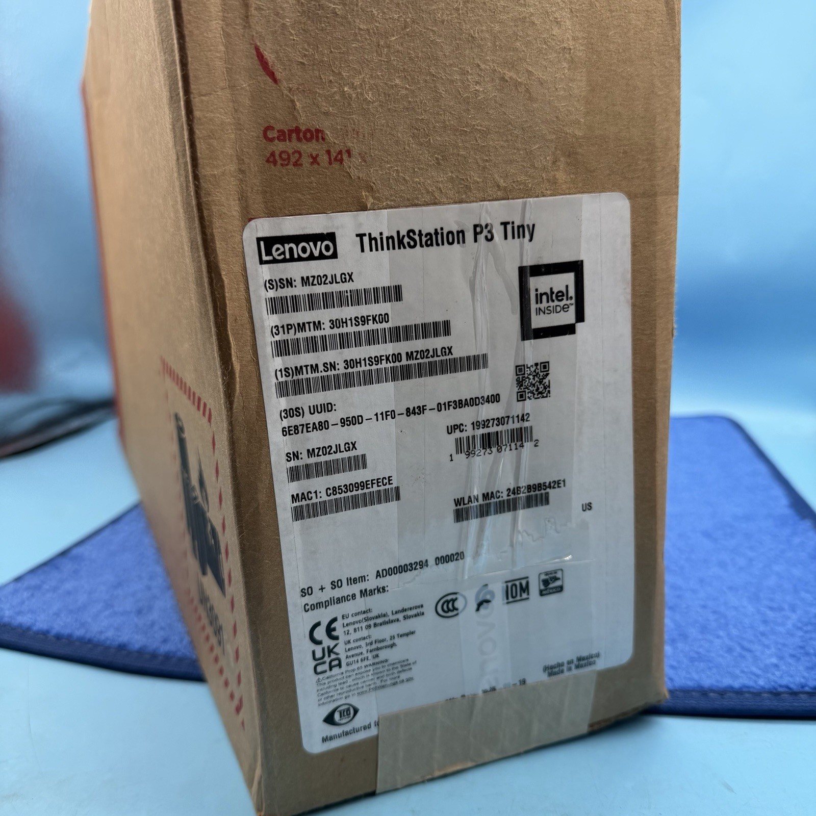 Lenovo ThinkStation P3 Tiny – Intel Core i7-14700 vPro, 16GB DDR5, 512GB SSD