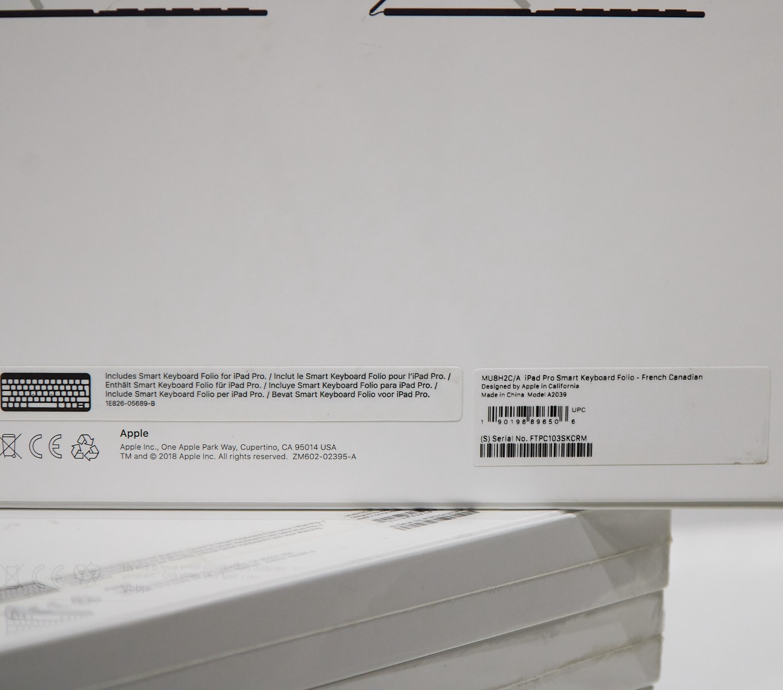 ✅ Apple Smart Keyboard Folio Case for 12.9″ iPad Pro (3rd Gen 2018 ) -NEW sealed