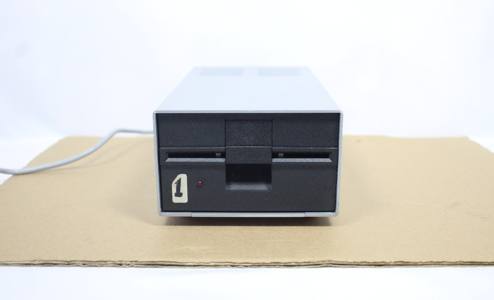 VINTAGE UNBRANDED EXTERNAL FLOPPY DISK DRIVE-FOR PARTS/SPARE PARTS/REPAIR ONLY