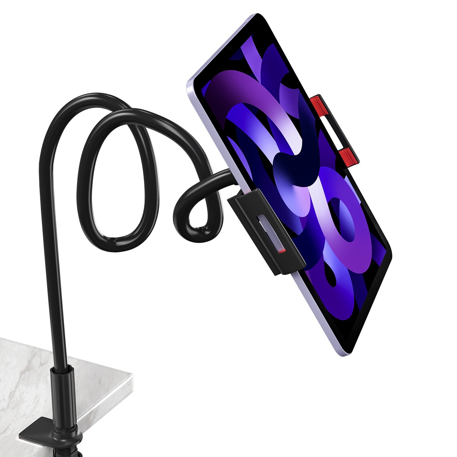 Universal Gooseneck Tablet Mount Phone Holder Flexible Long Arm Clamp Desk Bed