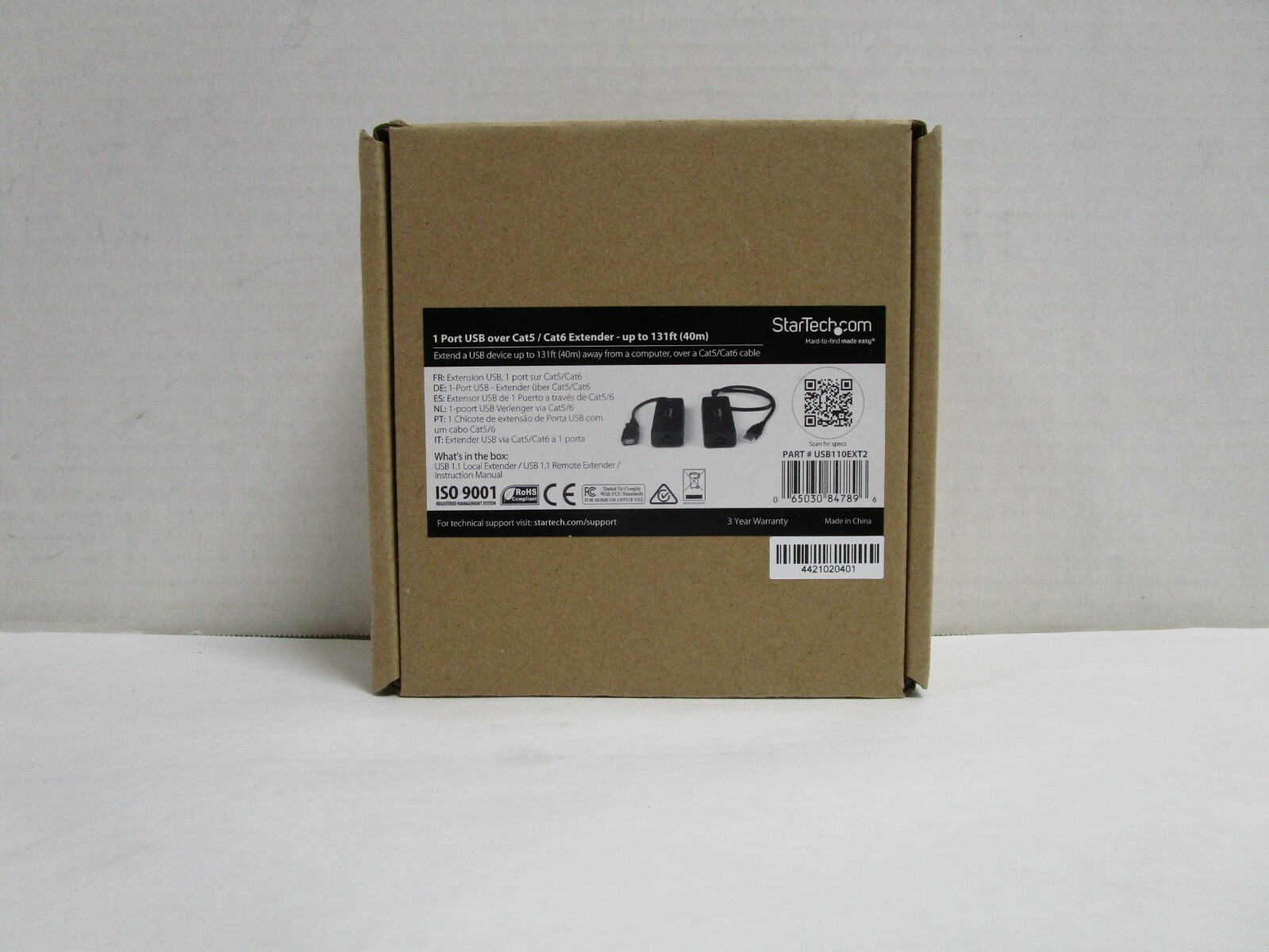STARTECH.COM USB110EXT2 131FT USB 1.1 ETHERNET EXTENDER NEW IN BOX SHIPS FREE!