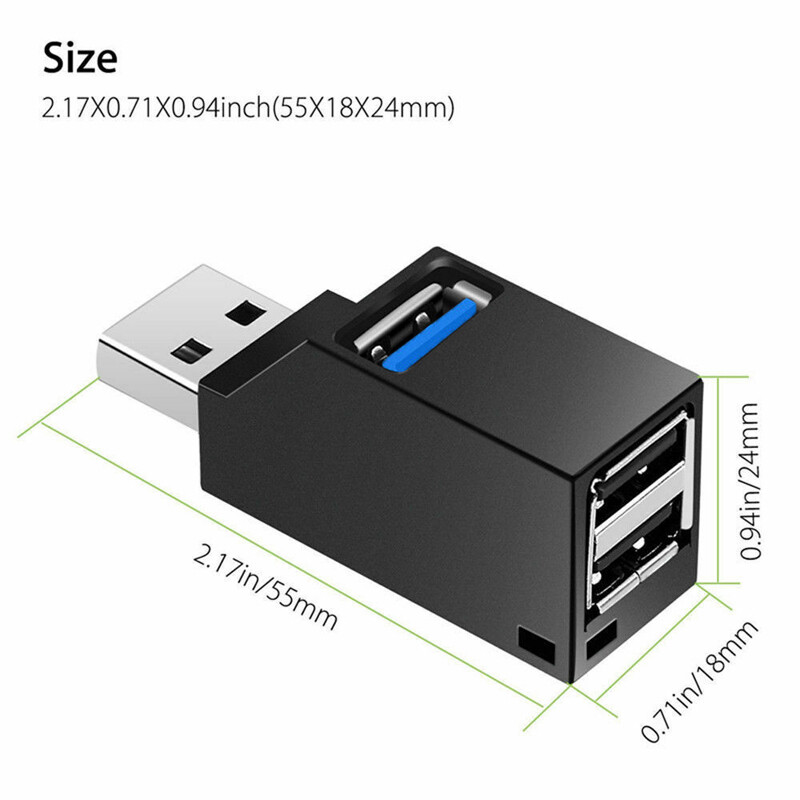 USB 3.0 Hub Splitter For PC Mac MacBook Notebook Laptop Desktop Portable Lot