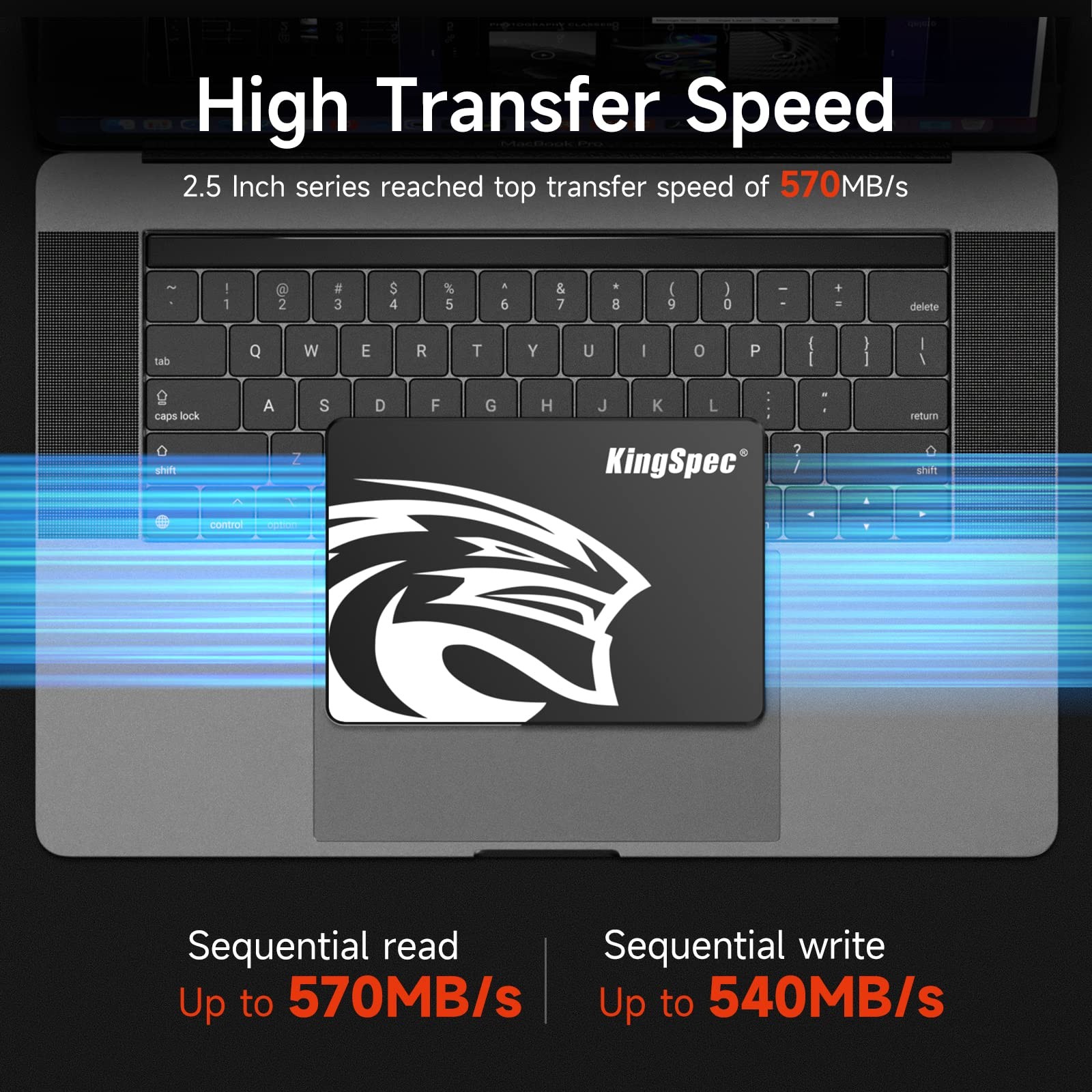 KingSpec 512GB 2.5 SSD SATA III Internal – 550MB/s Read, 520MB/s 512GB, 512gb