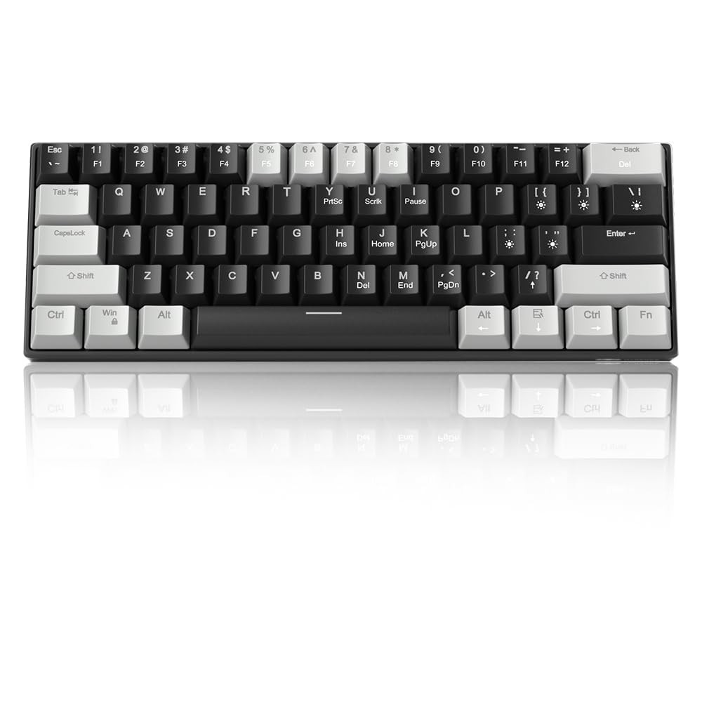 60% Mechanical Gaming Keyboard,Mixed Color Keycaps Gaming Keyboard with Linea…
