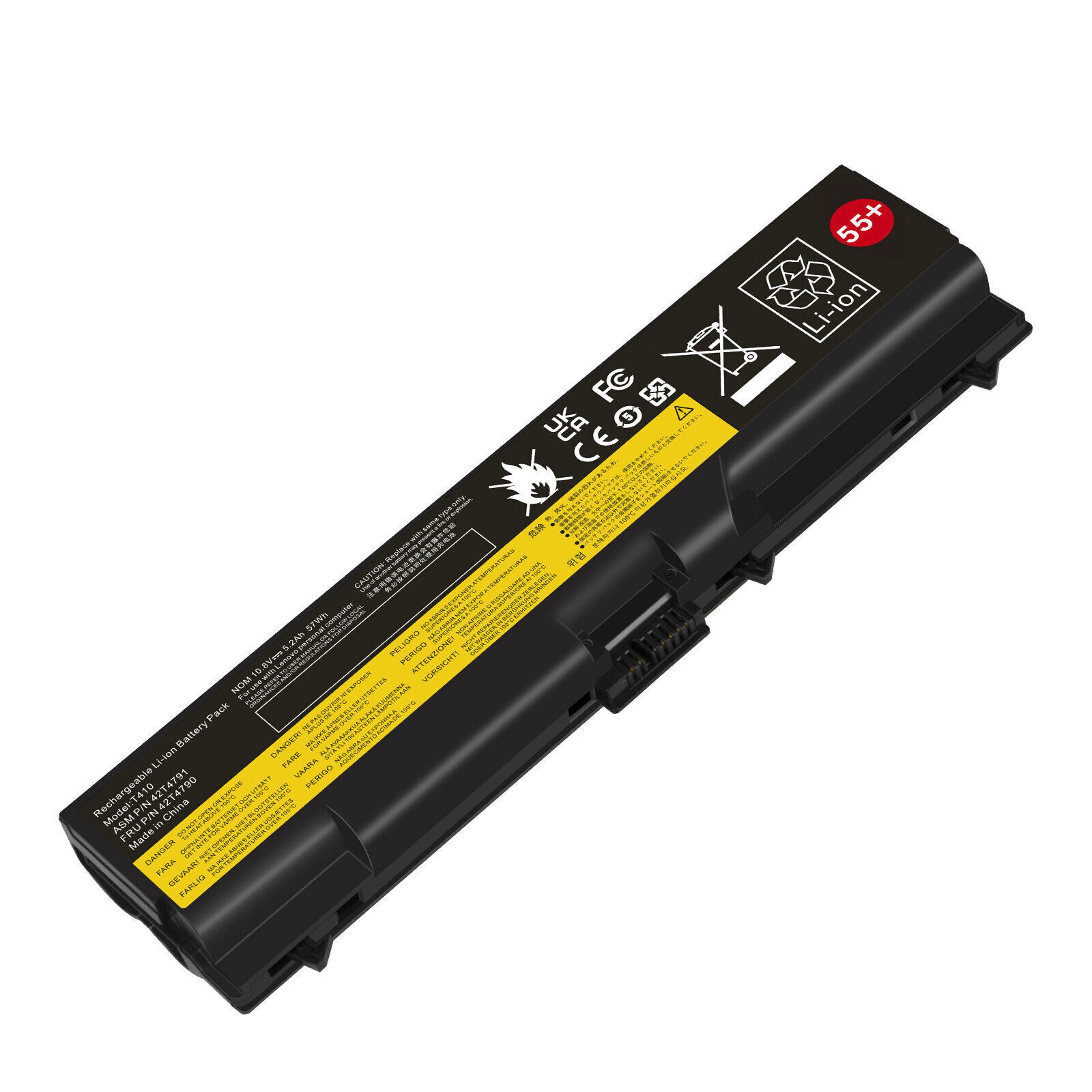 6/9 Cell Battery for Lenovo Thinkpad T410 W510 T510 T520 SL410 SL510 / Charger