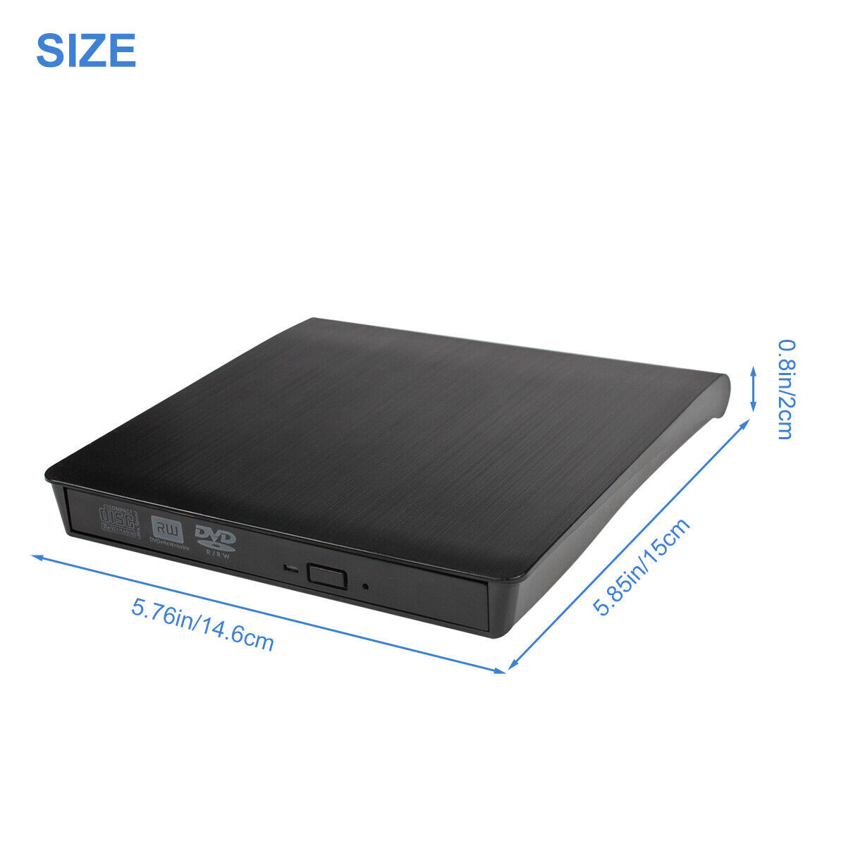 Slim External CD/DVD Drive USB 3.0 Player Burner Reader for Laptop PC Mac HP US