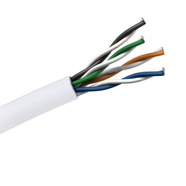 CAT6E CMP Plenum Ethernet Cable 550MHz White 1000FT (NO SPLINE) Copper