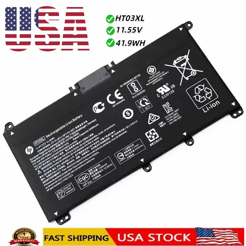 NEW Genuine OEM HT03XL Battery for HP Pavilion L11421-2C2 L11119-855 15-CS 15-DA
