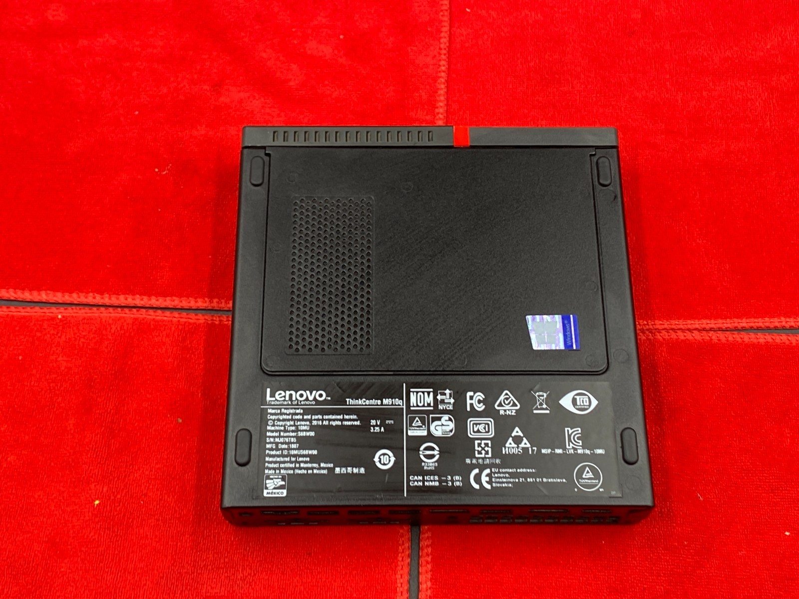 LENOVO THINKCENTRE M910q TINY i5-7500T 8GB RAM 250GB SSD WINDOWS 11 WiFi+CHARGER