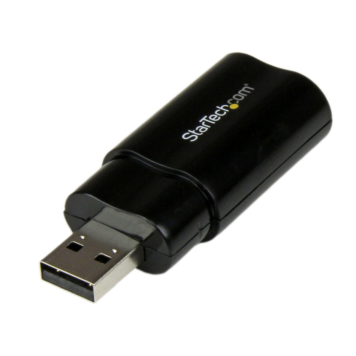 StarTech USB to Stereo Audio Adapter Converter, Black