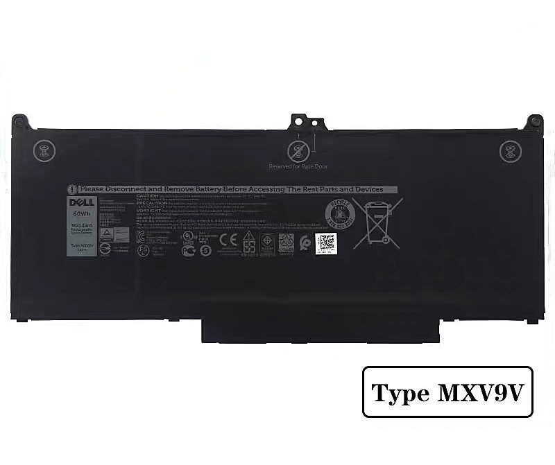 Genuine OEM MXV9V Battery For Dell Inspiron 7306 2-in-1 Black Latitude 7300 7400
