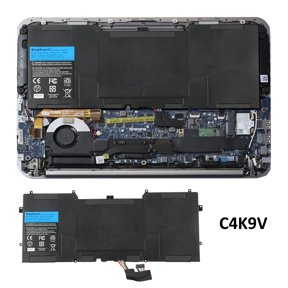 C4K9V Laptop Battery 55WH For DELL Y9N00 XPS13-L321X L322X XPS12-L221X 9Q23 9Q33
