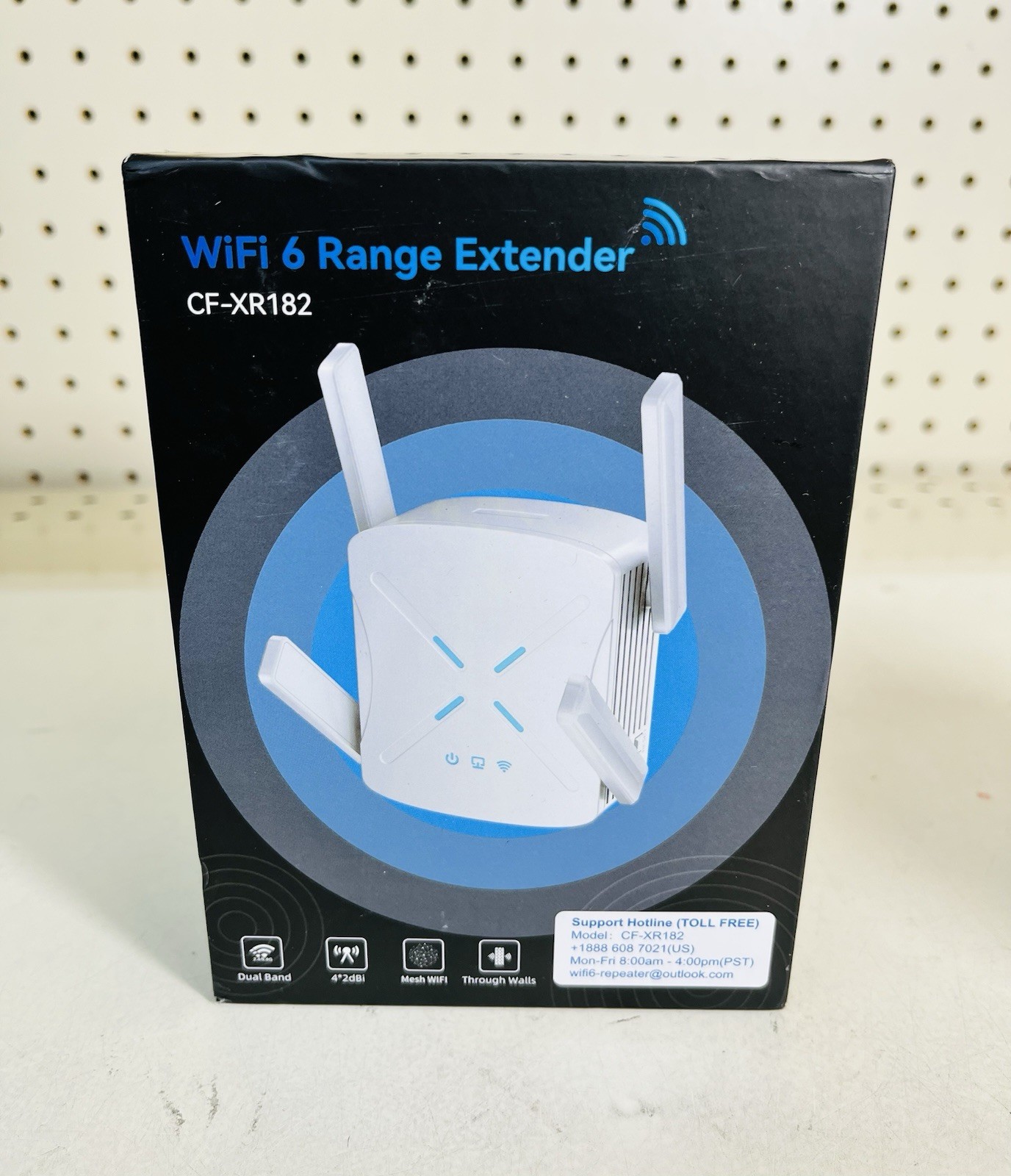 WiFi 6 Extender WiFi Booster, CF-XR182 WiFi Range Extender 1800Mb, white