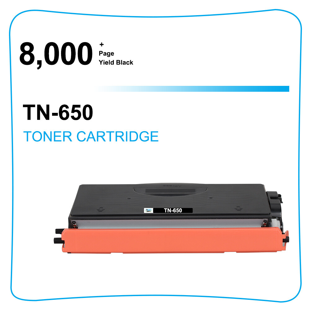 1 Pack TN650 Toner Cartridge For Brother HL-5370DW HL-5380DW HL-5340D Printer