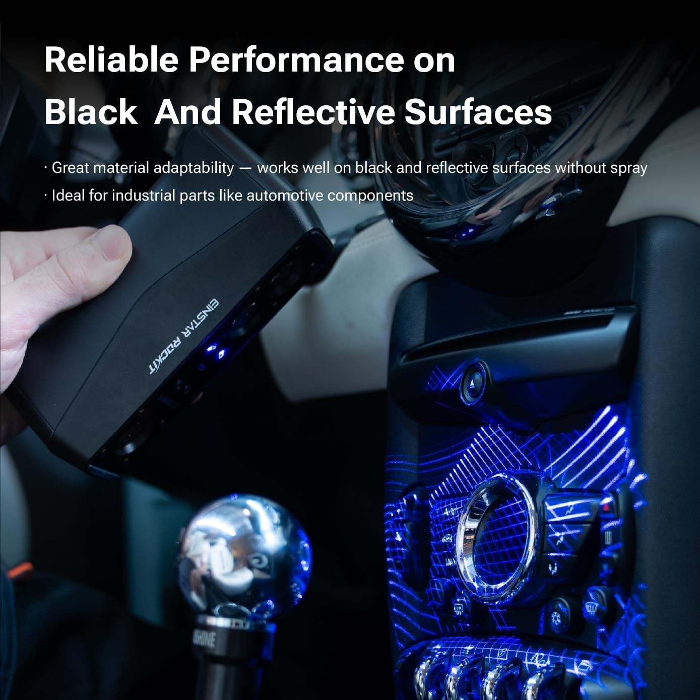 Shining3D Einstar Rockit Wireless Handheld Laser 3D Scanner w/ Scanning SW &MORE