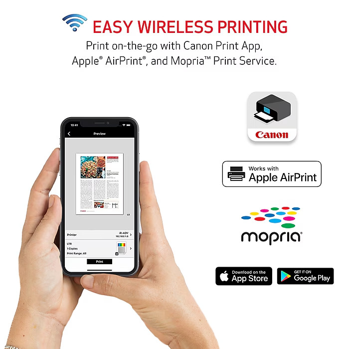 Canon PIXMA TR4720 Wireless Color Inkjet Printer, All-In-One, Print, Scan, Copy
