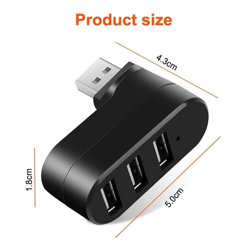 3 Port High Speed USB 3.0 HUB Splitter Expansion Desktop PC Laptop Adapter Lot