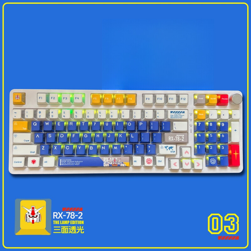 Anime Mecha Cartoon PBT Keycaps For Mechanical Keyboard Only Keycaps Gifts 1PC