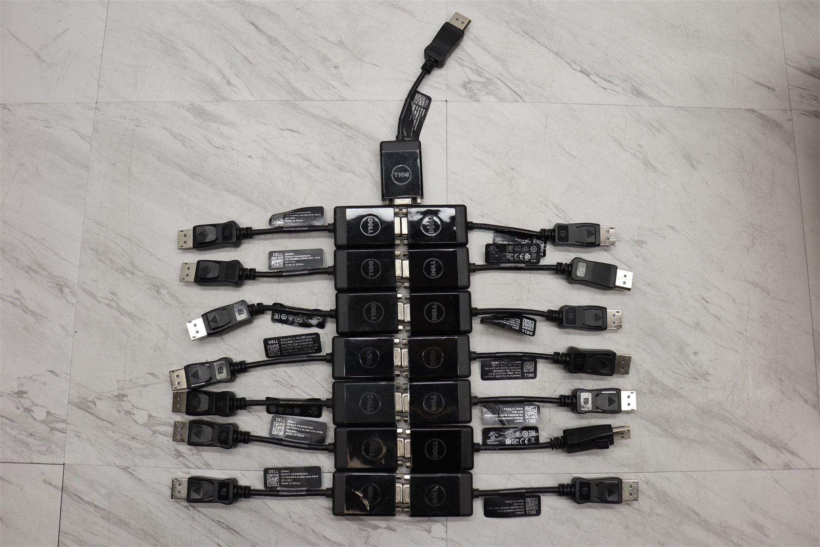 15 LOT – Dell OEM DisplayPort to VGA Video Dongle Adapter Cable DANBNBC084 5KMR3