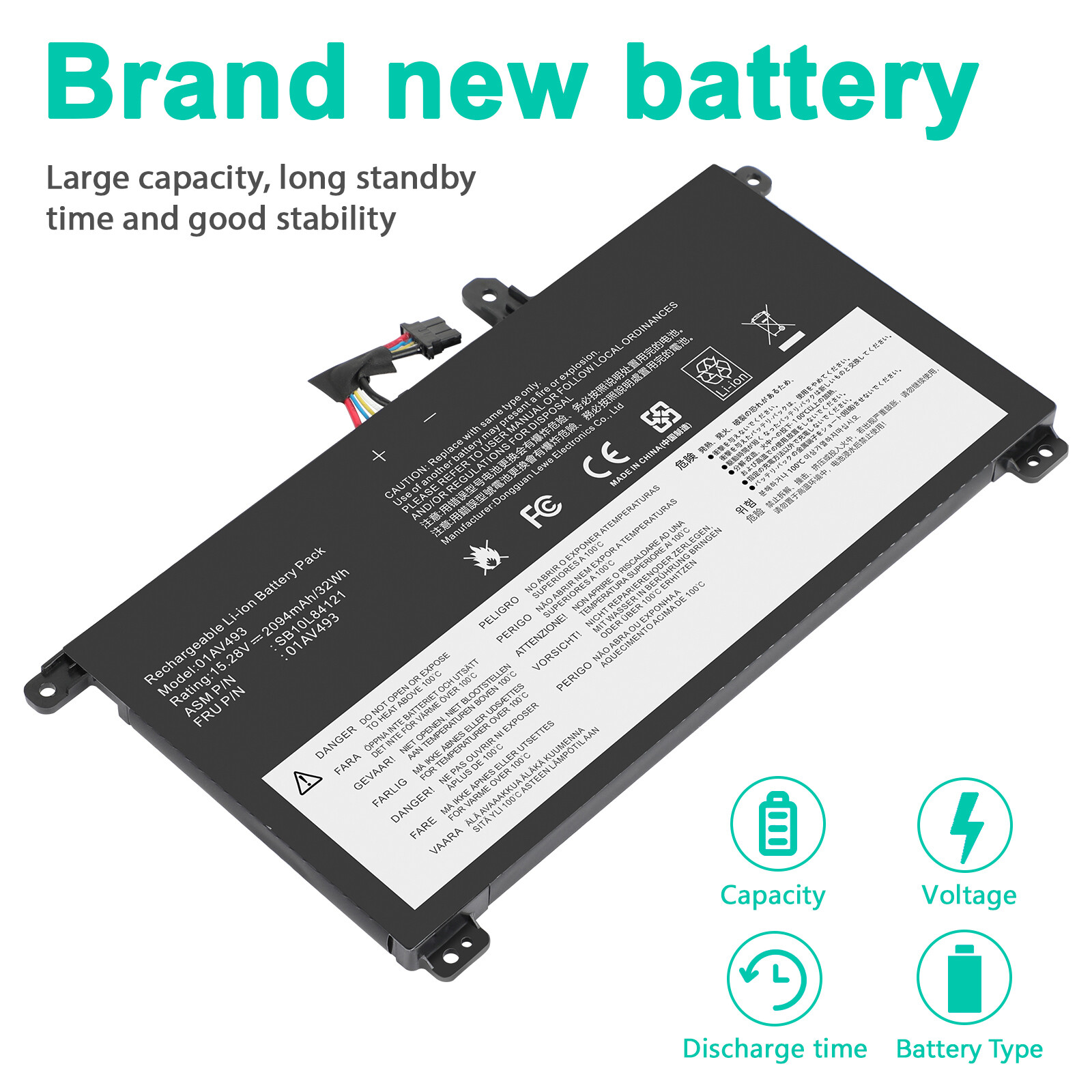 ✅Internal Battery 01AV493 For Lenovo ThinkPad T570 T580 P51S P52S 00UR891 NEW