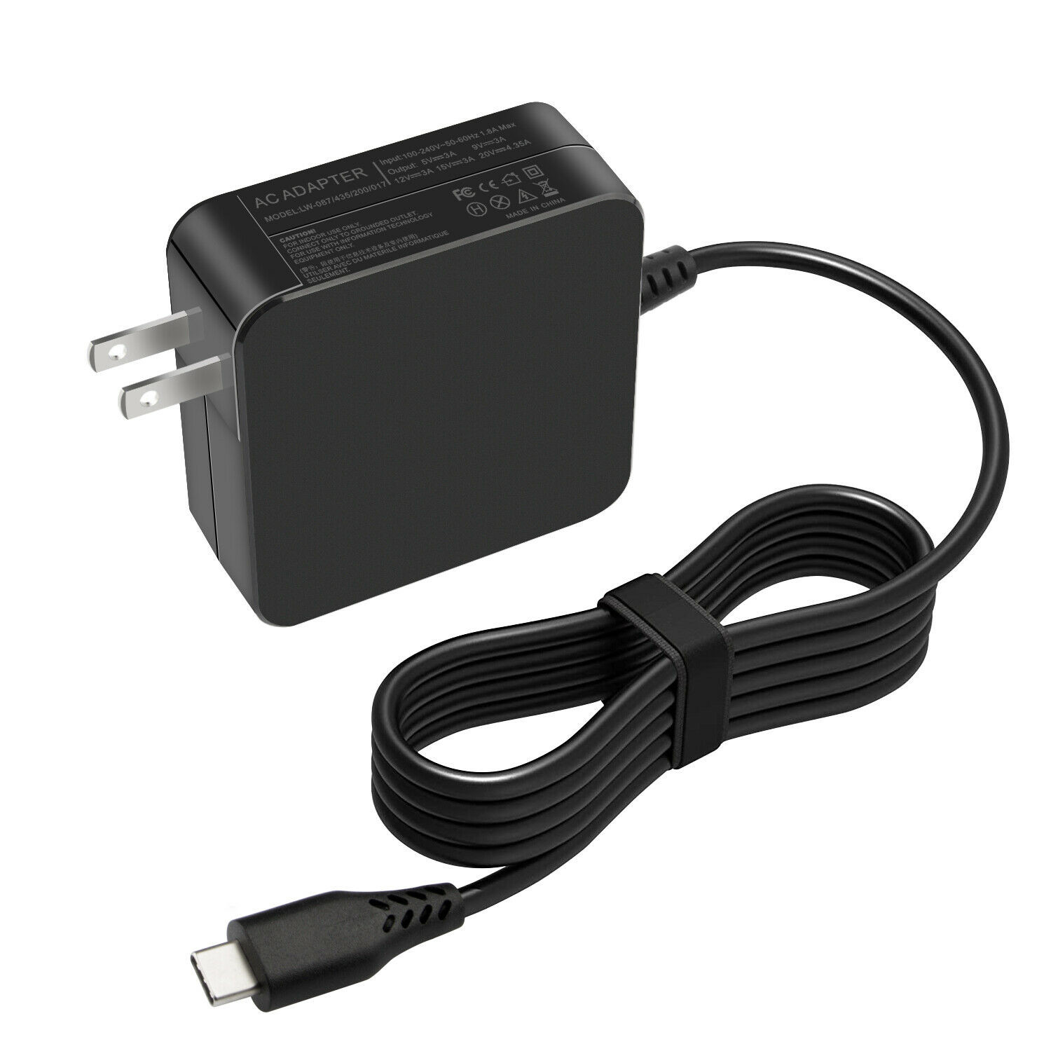 USB-C Adapter Charger for Lenovo ThinkPad ADLX65YDC2A ADLX65YLC2D ADLX65YDC2D